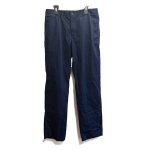 Polo Ralph Lauren Boys Navy Blue Chino Pants 20 Cotton Straight Flat Front Zip